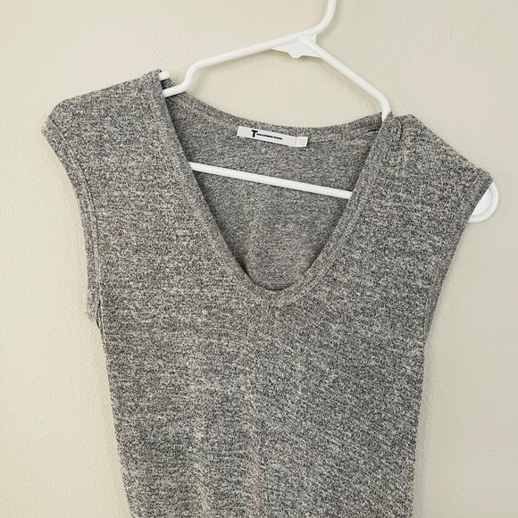 T by Alexander Wang Gray Draped Back Midi Maxi Dress (S) - Picture 4 of 7